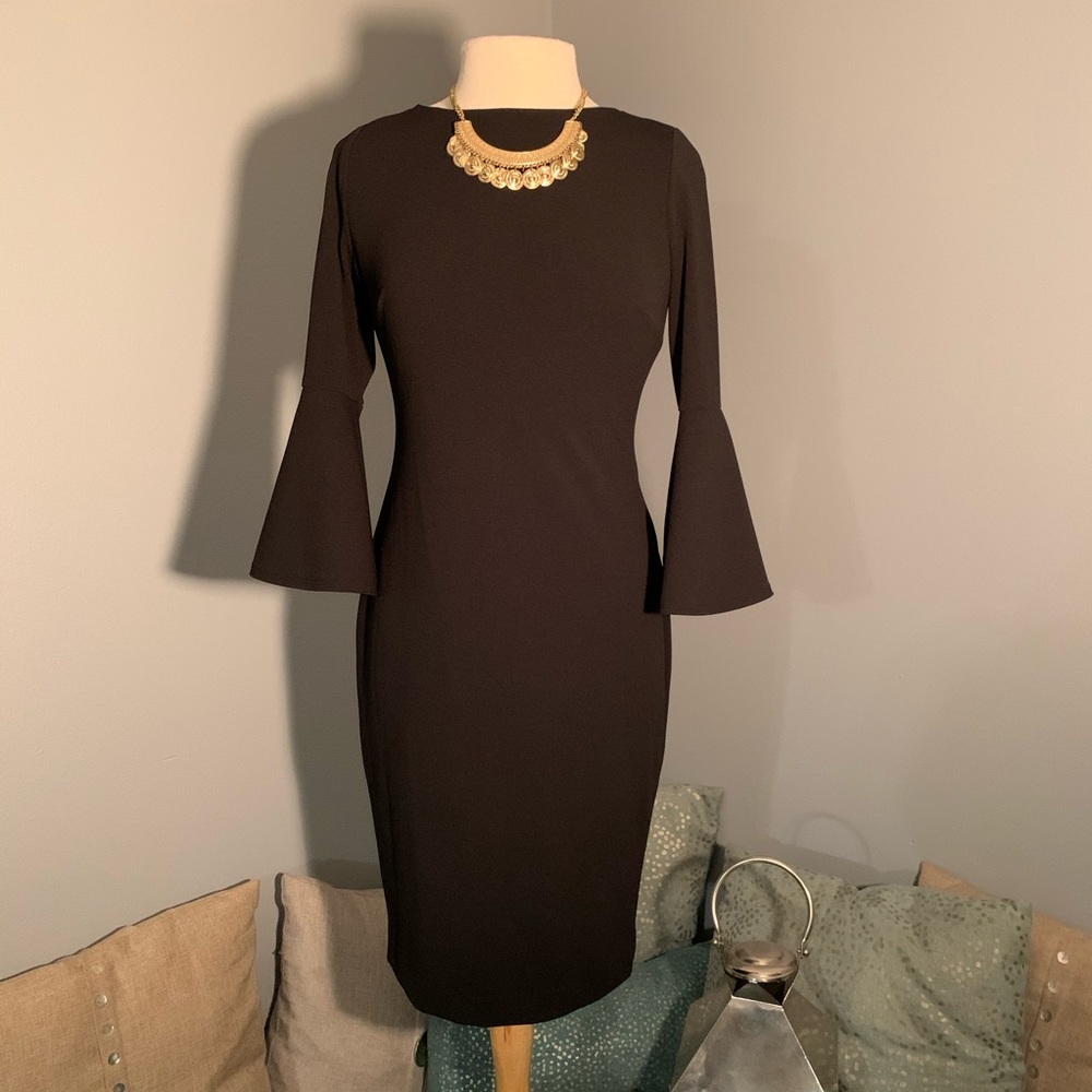CALVIN KLEIN🤩Womens Little Black Bell Sleeve🦋